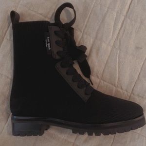 Black knit Kate Spade boots never worn!